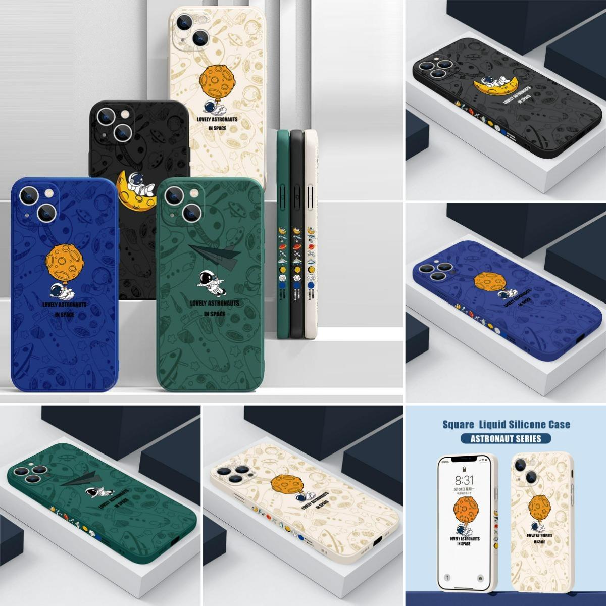 #05 Funda Para iPhone Serie de Astronautas