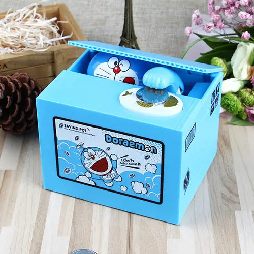 Juguete Alcancía Electrónica de Doraemon robar monedas