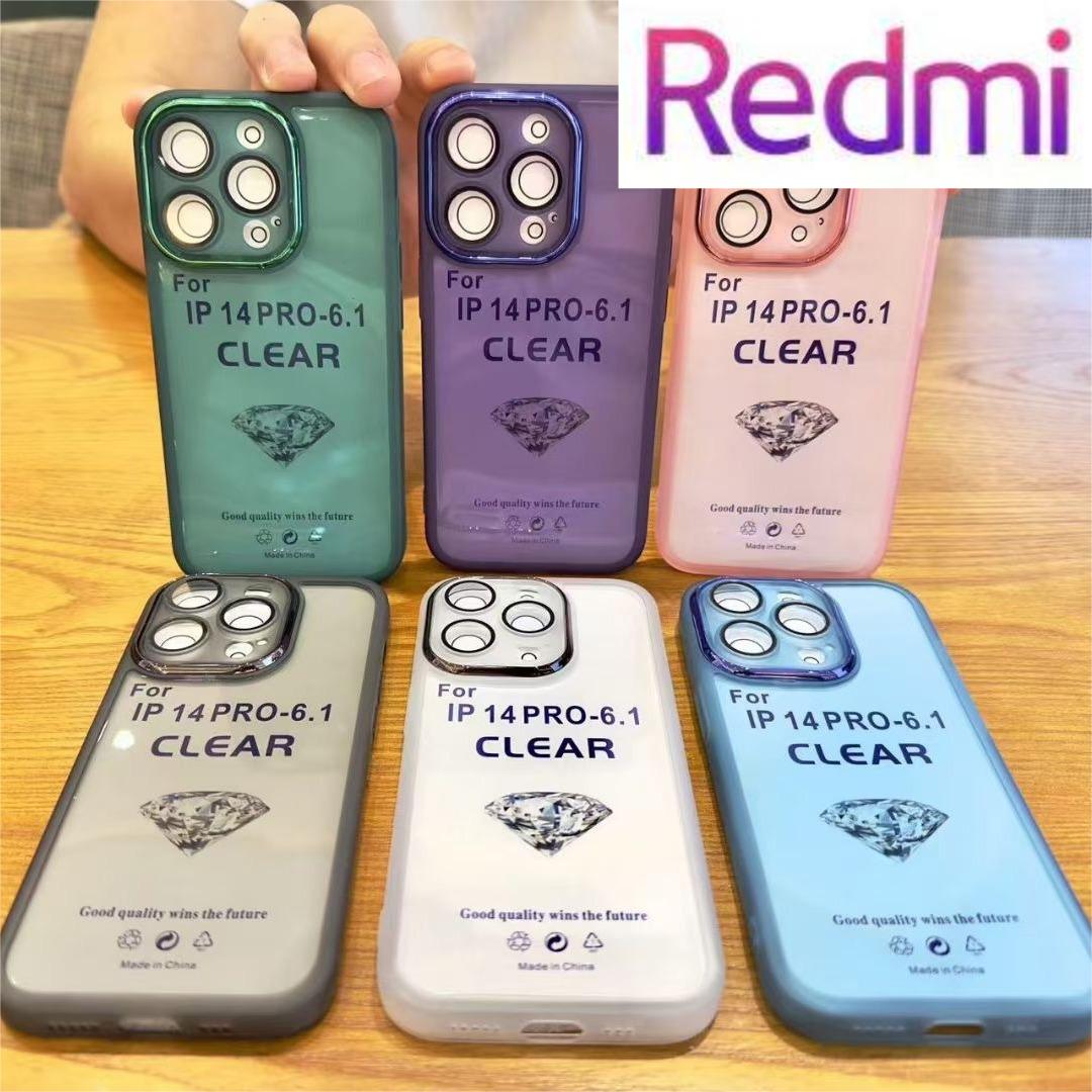 #17 Funda Transparente Colores con Protector de lente para RedMi