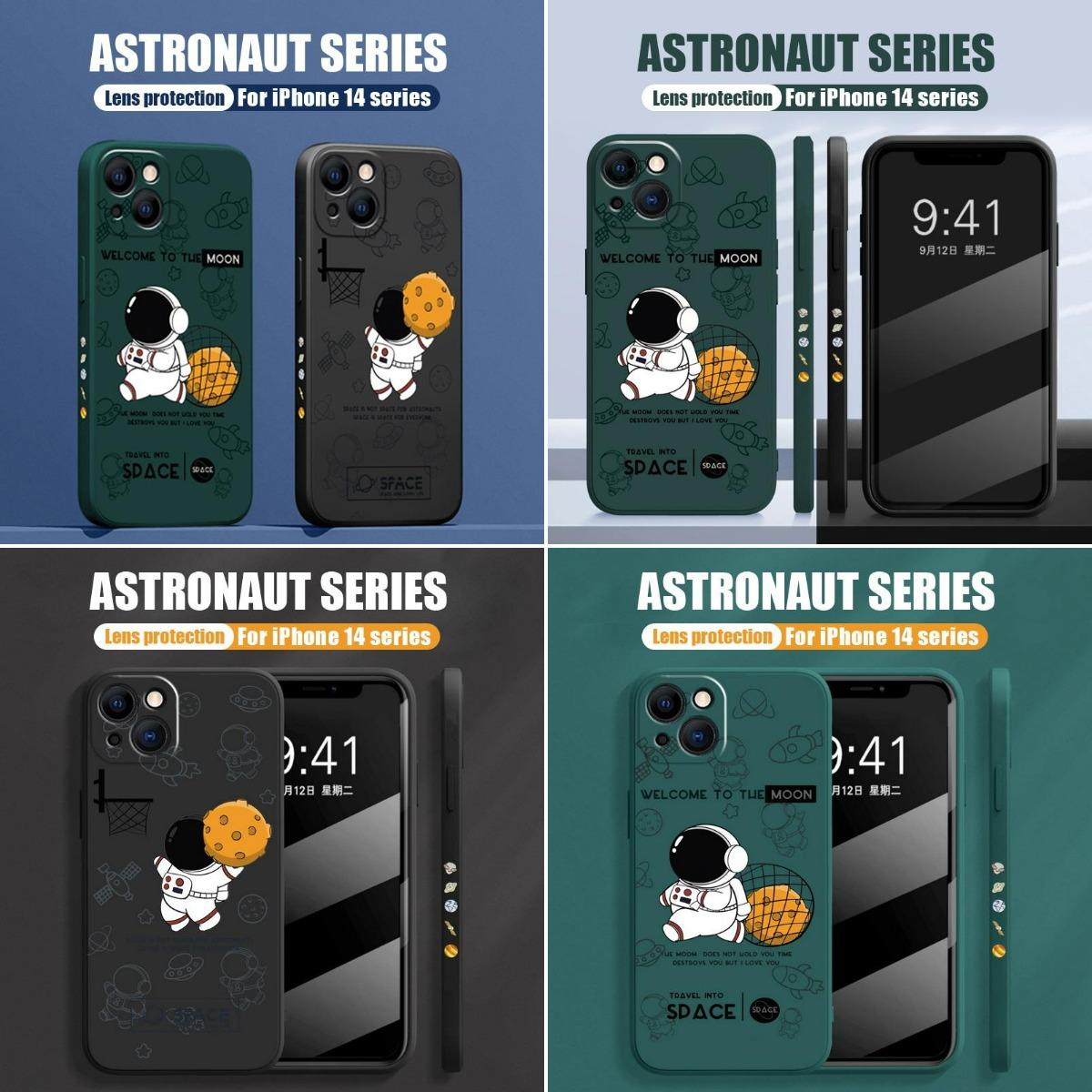 #01 Funda Para iPhone Serie de Astronautas