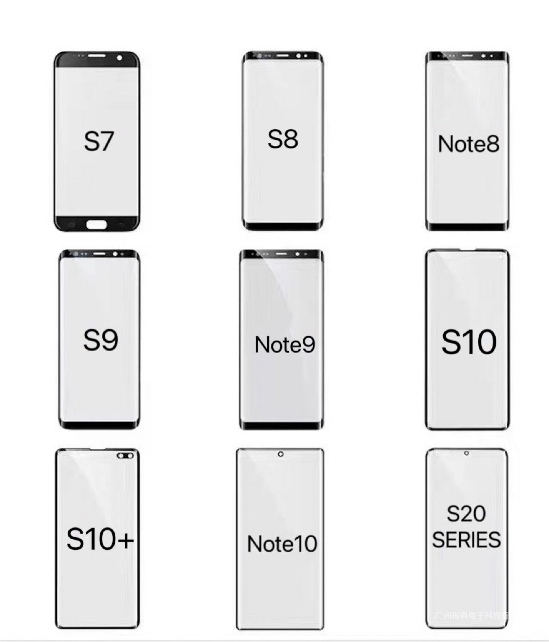 Glass Mica+Oca para Samsung