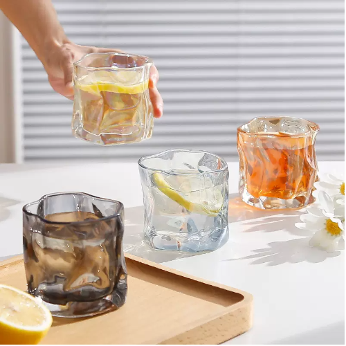 Vaso de Whisky Irregular de Cristal